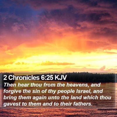 2 Chronicles 6:25 KJV Bible Verse Image