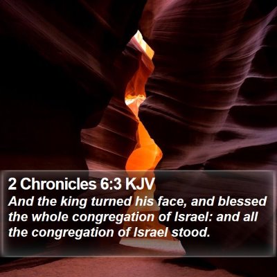 2 Chronicles 6:3 KJV Bible Verse Image