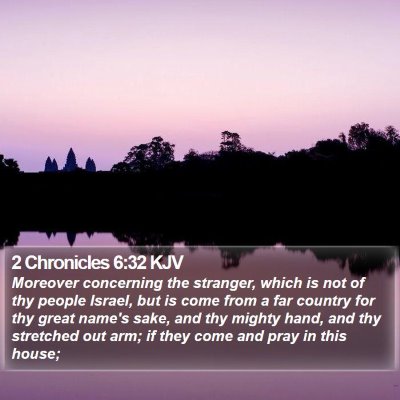 2 Chronicles 6:32 KJV Bible Verse Image