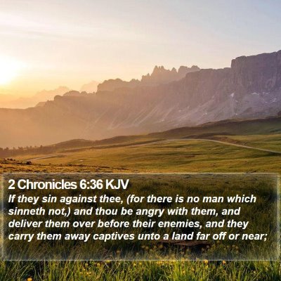 2 Chronicles 6:36 KJV Bible Verse Image