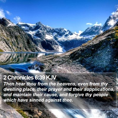 2 Chronicles 6:39 KJV Bible Verse Image