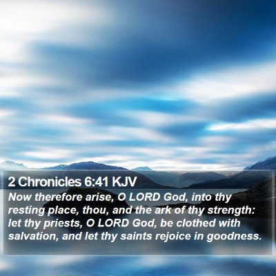 2 Chronicles 6:41 KJV Bible Verse Image