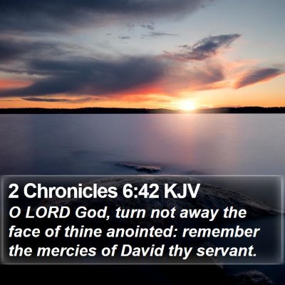 2 Chronicles 6:42 KJV Bible Verse Image