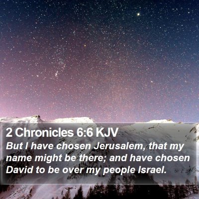 2 Chronicles 6:6 KJV Bible Verse Image