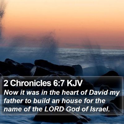 2 Chronicles 6:7 KJV Bible Verse Image