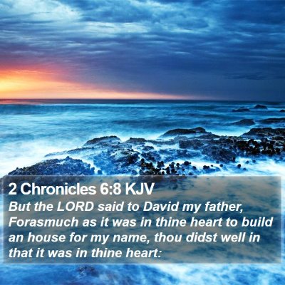 2 Chronicles 6:8 KJV Bible Verse Image