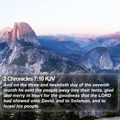 2 Chronicles 7:10 KJV Bible Verse Image