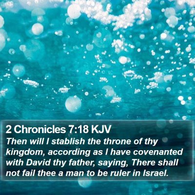 2 Chronicles 7:18 KJV Bible Verse Image