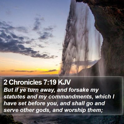 2 Chronicles 7:19 KJV Bible Verse Image