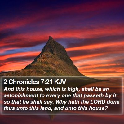 2 Chronicles 7:21 KJV Bible Verse Image