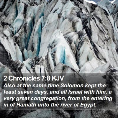 2 Chronicles 7:8 KJV Bible Verse Image
