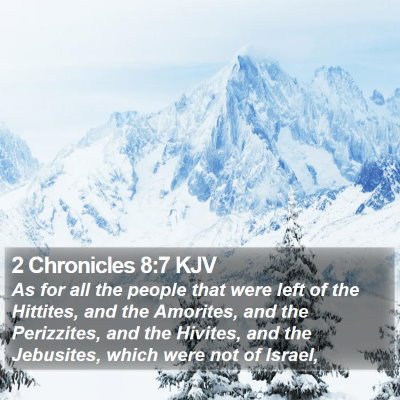 2 Chronicles 8:7 KJV Bible Verse Image