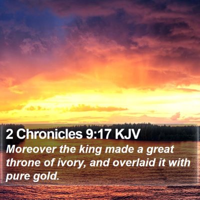 2 Chronicles 9:17 KJV Bible Verse Image