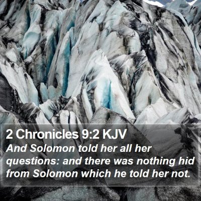 2 Chronicles 9:2 KJV Bible Verse Image