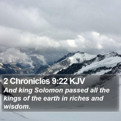2 Chronicles 9:22 KJV Bible Verse Image