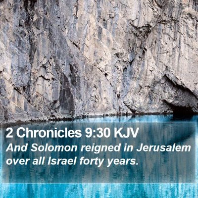 2 Chronicles 9:30 KJV Bible Verse Image