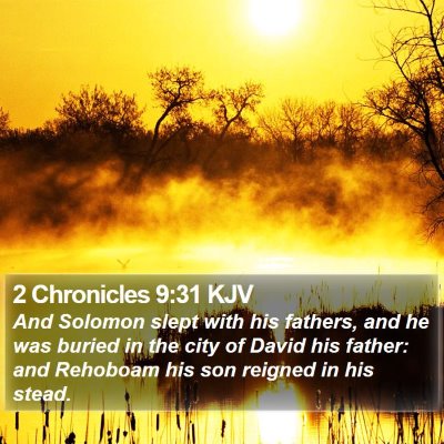 2 Chronicles 9:31 KJV Bible Verse Image