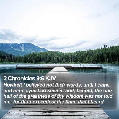 2 Chronicles 9:6 KJV Bible Verse Image