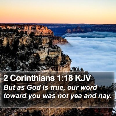 2 Corinthians 1:18 KJV Bible Verse Image