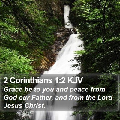 2 Corinthians 1:2 KJV Bible Verse Image