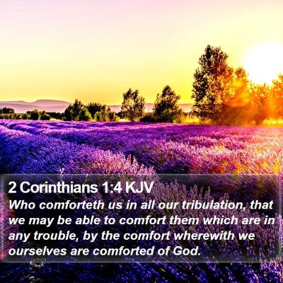 2 Corinthians 1:4 KJV Bible Verse Image