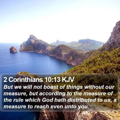 2 Corinthians 10:13 KJV Bible Verse Image
