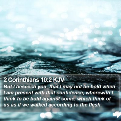 2 Corinthians 10:2 KJV Bible Verse Image