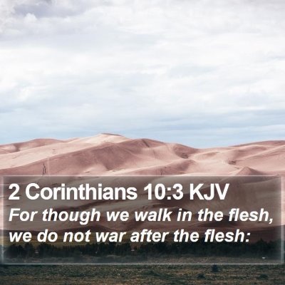 2 Corinthians 10:3 KJV Bible Verse Image
