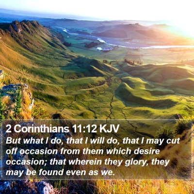 2 Corinthians 11:12 KJV Bible Verse Image
