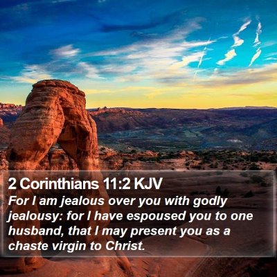 2 Corinthians 11:2 KJV Bible Verse Image