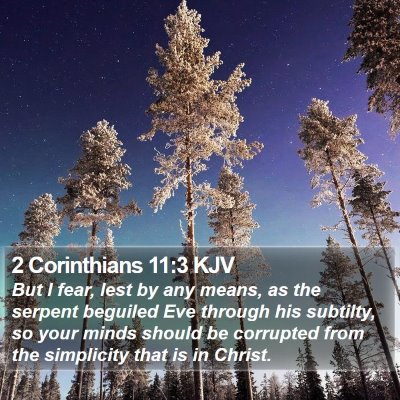 2 Corinthians 11:3 KJV Bible Verse Image