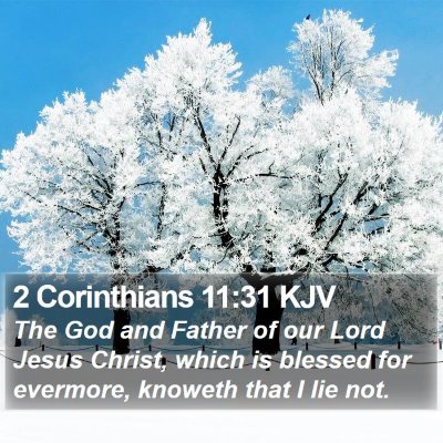 2 Corinthians 11:31 KJV Bible Verse Image