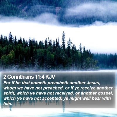2 Corinthians 11:4 KJV Bible Verse Image
