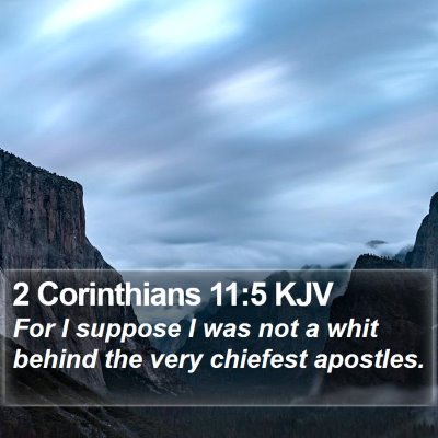 2 Corinthians 11:5 KJV Bible Verse Image