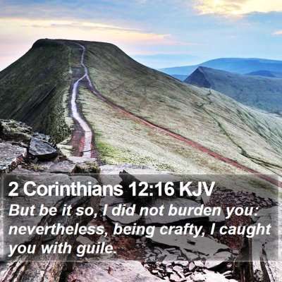 2 Corinthians 12:16 KJV Bible Verse Image