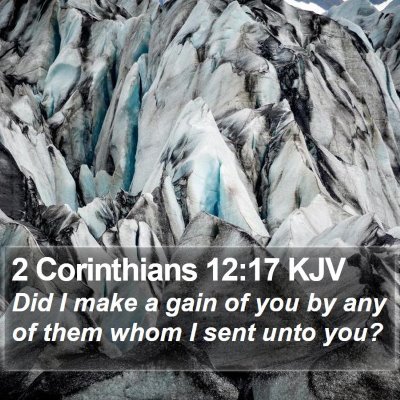 2 Corinthians 12:17 KJV Bible Verse Image