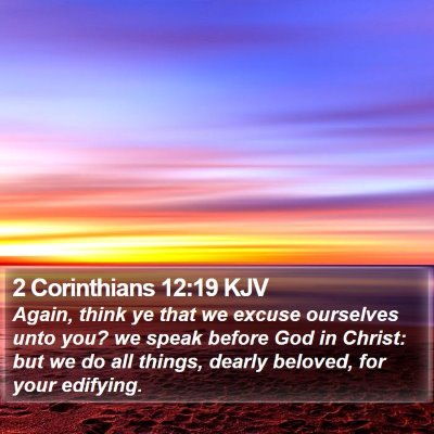 2 Corinthians 12:19 KJV Bible Verse Image