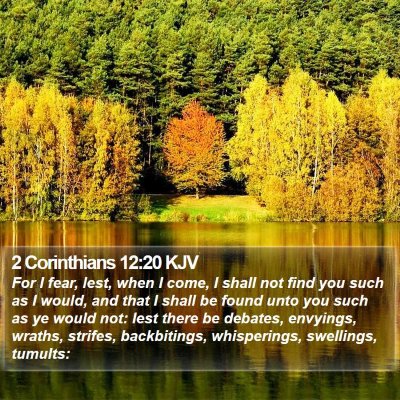 2 Corinthians 12:20 KJV Bible Verse Image
