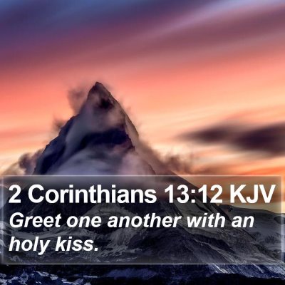 2 Corinthians 13:12 KJV Bible Verse Image