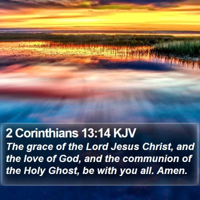 2 Corinthians 13:14 KJV Bible Verse Image
