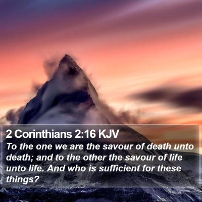 2 Corinthians 2:16 KJV Bible Verse Image