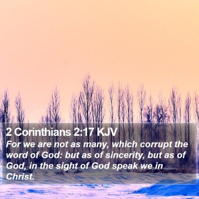2 Corinthians 2:17 KJV Bible Verse Image