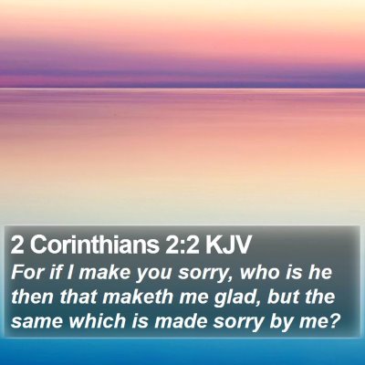 2 Corinthians 2:2 KJV Bible Verse Image