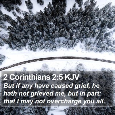 2 Corinthians 2:5 KJV Bible Verse Image