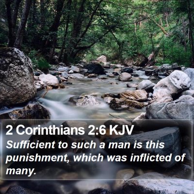 2 Corinthians 2:6 KJV Bible Verse Image