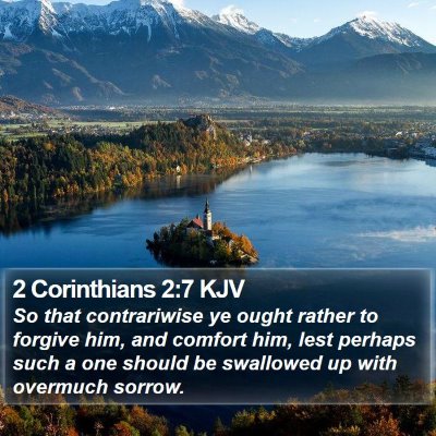 2 Corinthians 2:7 KJV Bible Verse Image