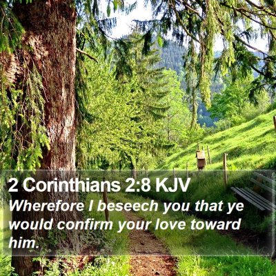 2 Corinthians 2:8 KJV Bible Verse Image