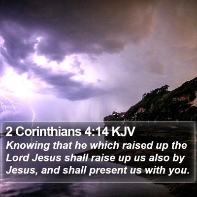 2 Corinthians 4:14 KJV Bible Verse Image