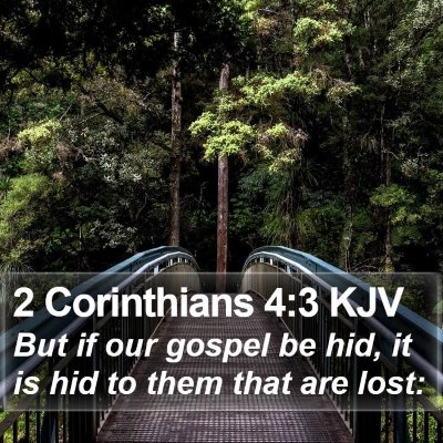 2 Corinthians 4:3 KJV Bible Verse Image