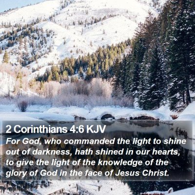 2 Corinthians 4:6 KJV Bible Verse Image